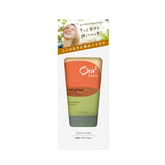 Sunstar-Ora2 Feels Stain Clear Paste Sparkling Basil Mandarin-70 G