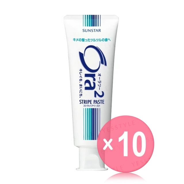 Sunstar-Ora2 Stripe Toothpaste 10pcs Bundle Set