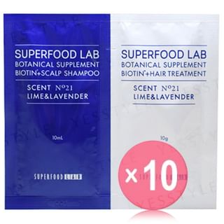 SUPERFOOD LAB-BT Scalp Shampoo Treatment Trial Set 10pcs Bundle Set