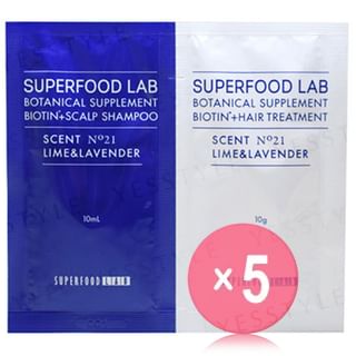 SUPERFOOD LAB-BT Scalp Shampoo Treatment Trial Set 5pcs Bundle Set