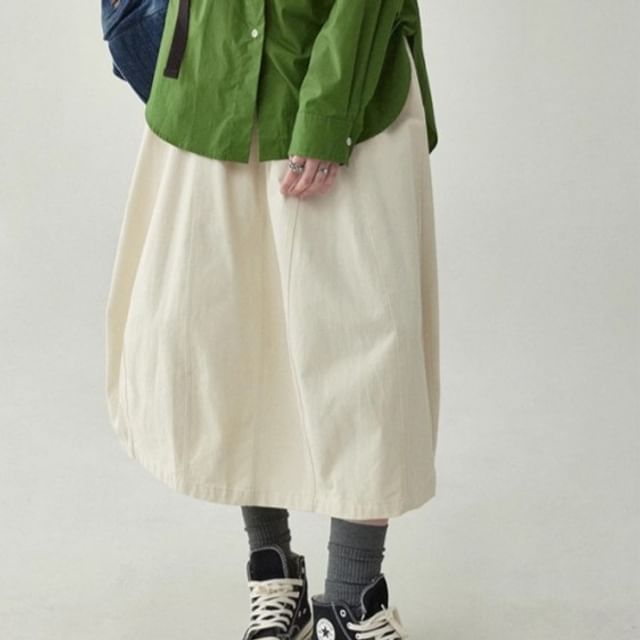 Supernova-High Waistline Cropped Culottes