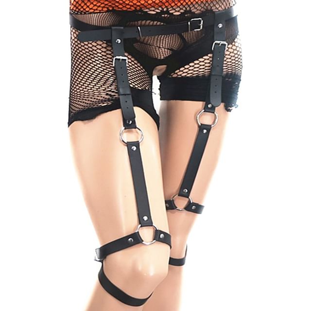 SURELIN-Faux Leather Thigh Harness