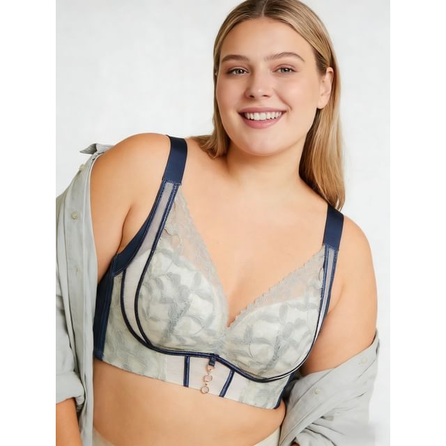 Sweet Lavendra-90B - 105C Plus Size Lace Bra