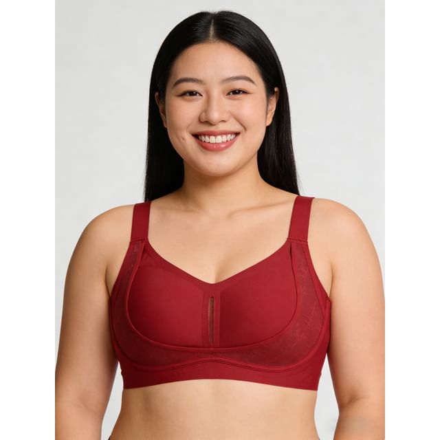 Sweet Lavendra-90B - 105E Plus Size Plain Seamless Wireless Bra