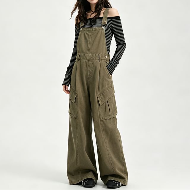 Synclo-Wide Leg Cargo Jumper Jeans