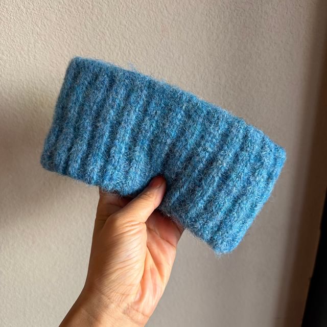 TAAK-Plain Ribbed Knit Headband