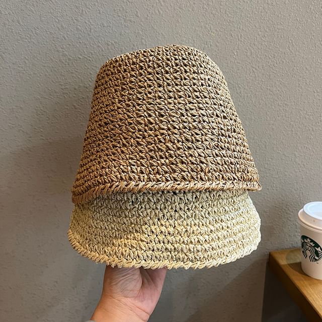 TAAK-Straw Cloche Hat