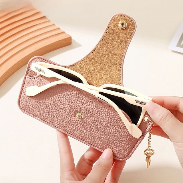 tablarosa-Faux Leather Eyeglasses Case