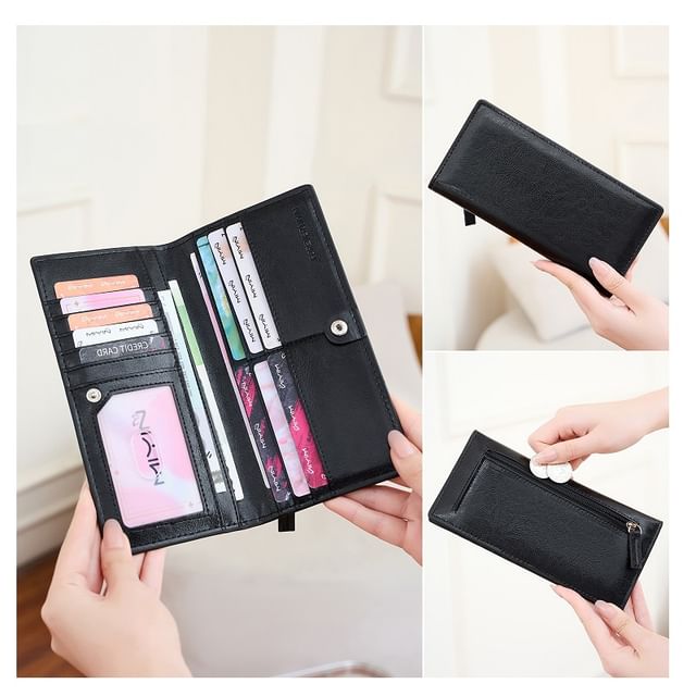 tablarosa-Faux Leather Long Wallet
