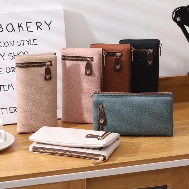 tablarosa-Faux Leather Long Wallet