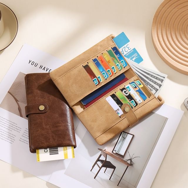 tablarosa-Faux Leather Long Wallet