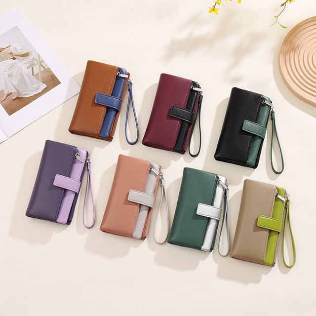 tablarosa-Faux Leather Long Wallet