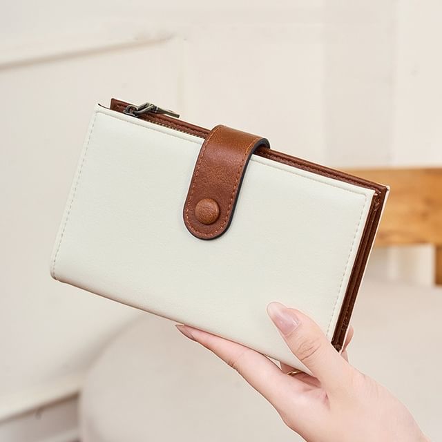 tablarosa-Faux Leather Long Wallet