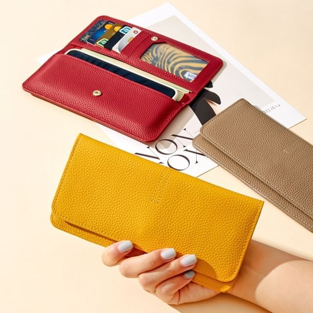 tablarosa-Faux Leather Long Wallet