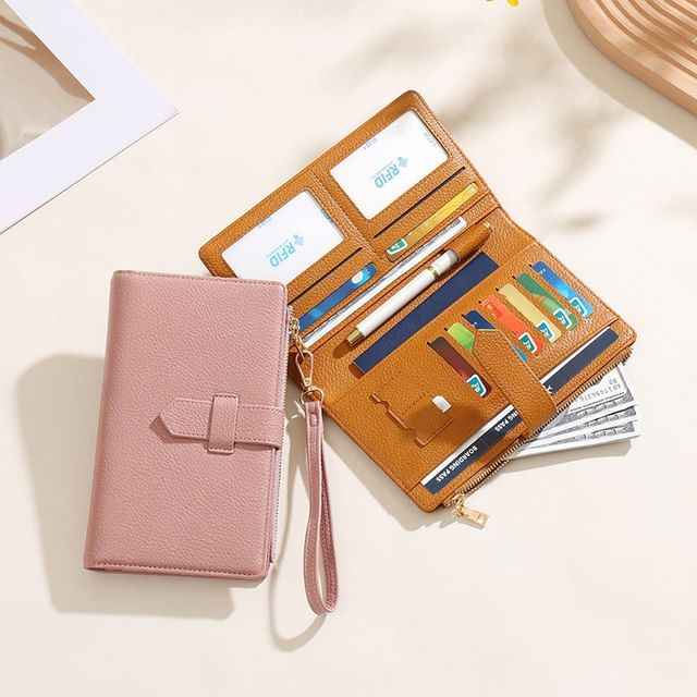 tablarosa-Faux Leather Long Wallet