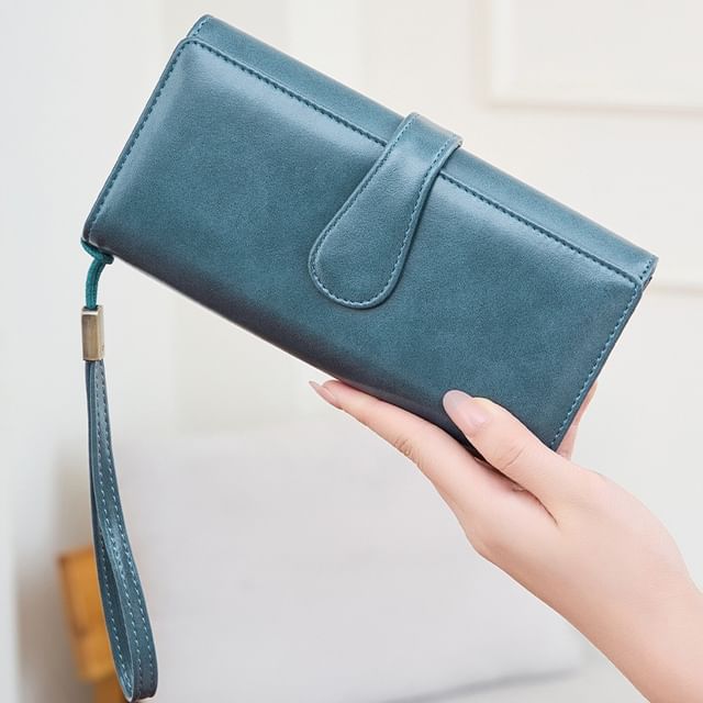 tablarosa-Faux Leather Long Wallet