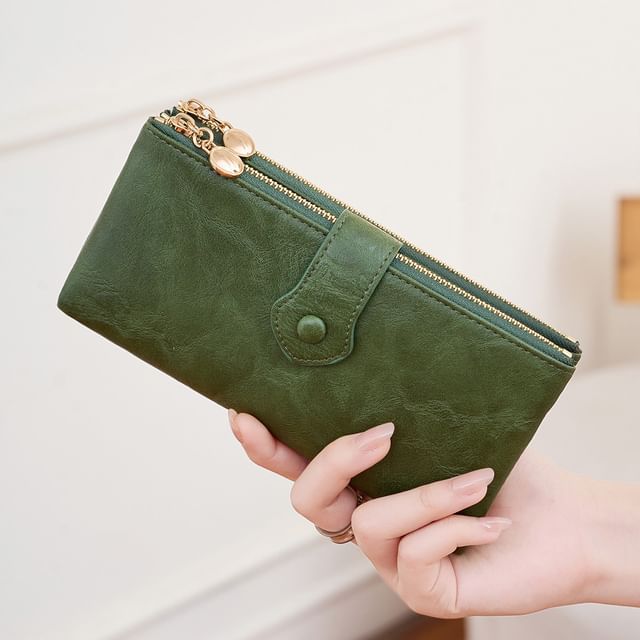 tablarosa-Faux Leather Long Wallet