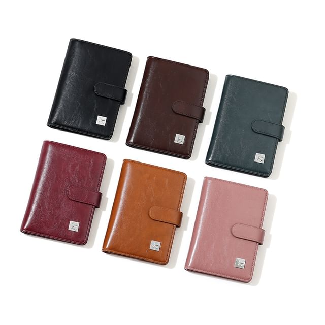 tablarosa-Faux Leather Passport Holder