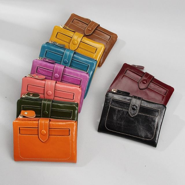 tablarosa-Zip Genuine Leather Wallet