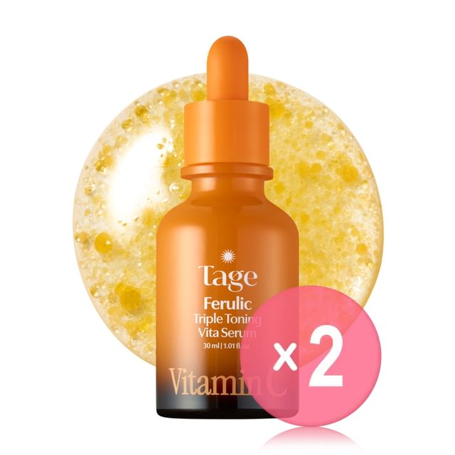 Tage-Kit com 2 Séruns Faciais Uniformizadores e Clareadores com Ácido Ferúlico e Vitamina C