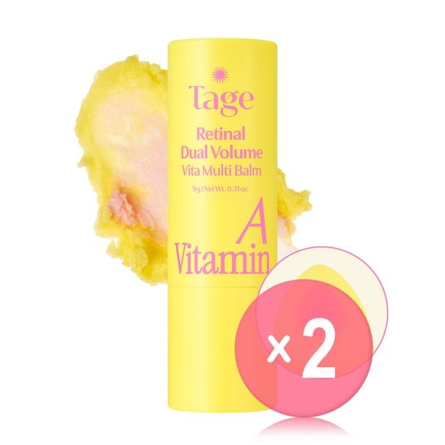Tage-Retinal Dual Volume Vita Multi Balm 2pcs Bundle Set - Set Combo Balsamo Rimpolpante 2 pz