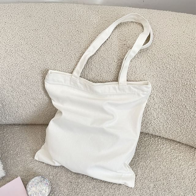 TangTangBags-Plain Canvas Tote Bag
