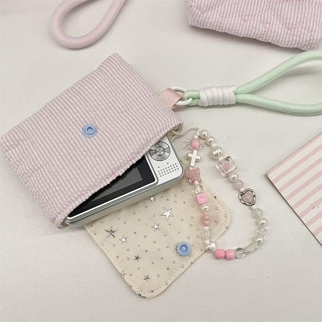 TangTangBags-Striped Quilted Pouch