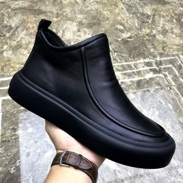Tanzanite-Platform Ankle Boots