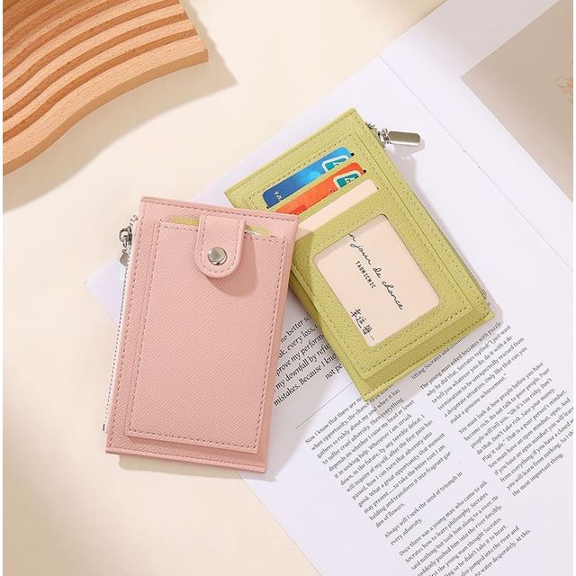 Taomicmic-Faux Leather Card Wallet