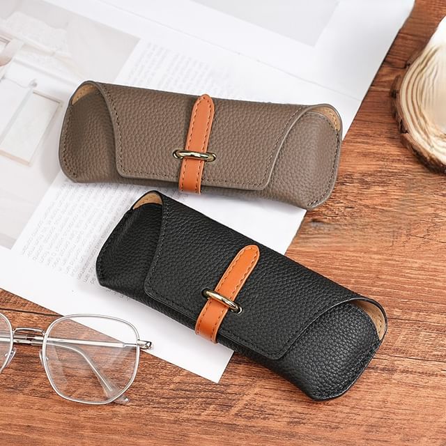 Taomicmic-Faux Leather Eyeglasses Case