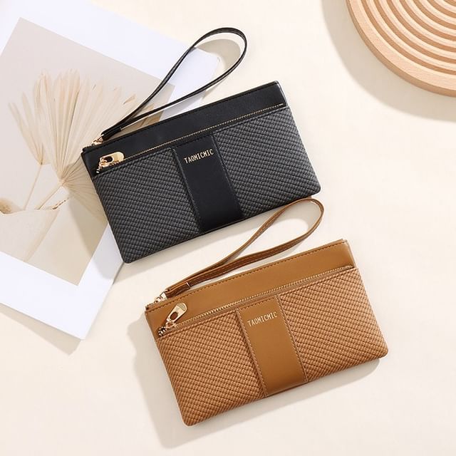 Taomicmic-Faux Leather Long Wallet