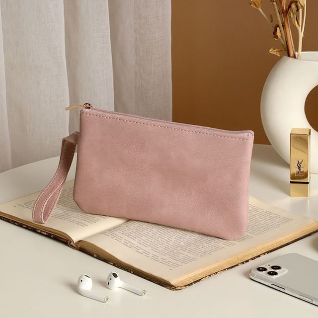 Taomicmic-Faux Leather Wristlet