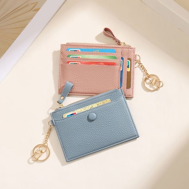 Taomicmic-Zip Faux Leather Coin Purse