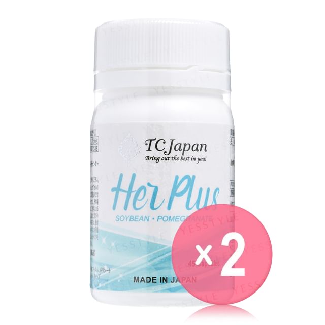 TC JAPAN-Her Plus Soybean Pomegranate Half Bottle 2pcs Bundle Set