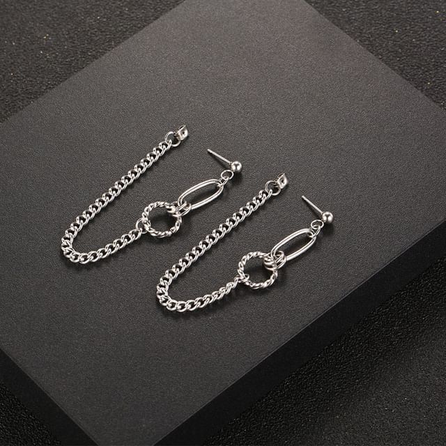 Tenri-Alloy Chain Dangle Earring