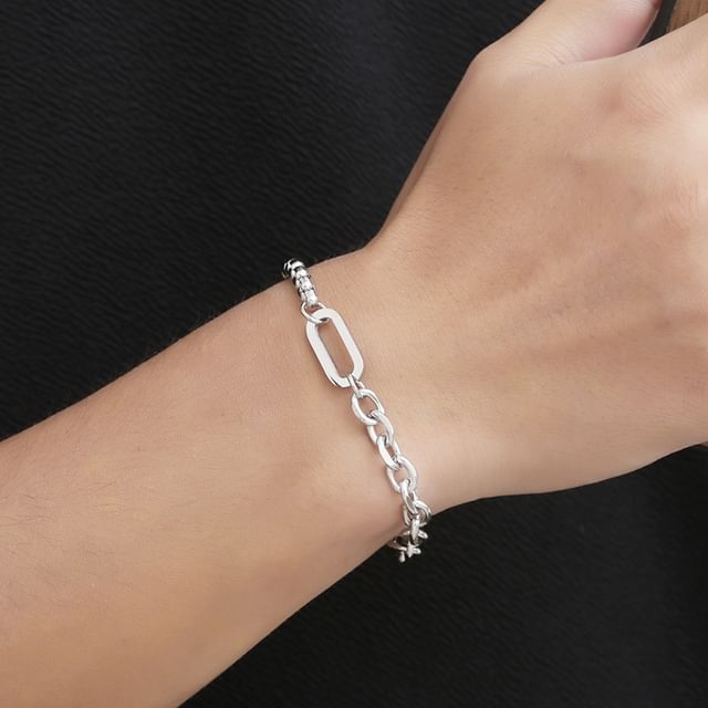 Tenri-Asymmetrical Alloy Chain Bracelet Various Designs