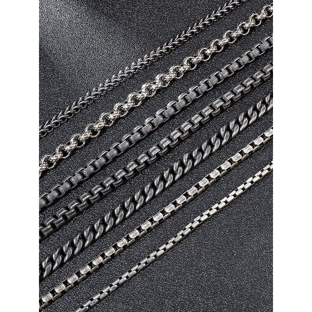 Tenri-Box Chain Necklace