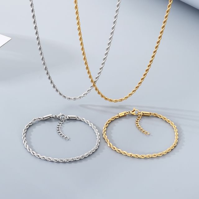 Tenri-Braided Necklace Bracelet