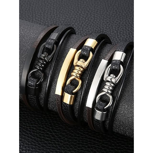 Tenri-Faux Leather Bracelet