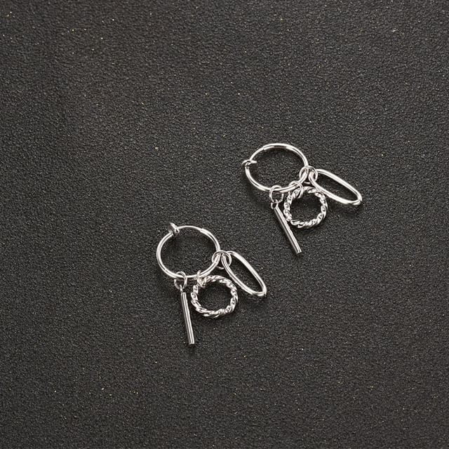Tenri-Hoop Alloy Drop Earring