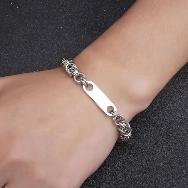 Tenri-Tag Alloy Chain Bracelet Various Designs