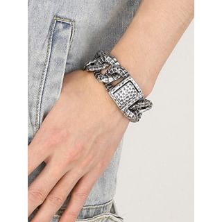 Tenri-Textured Chain Link Bracelet