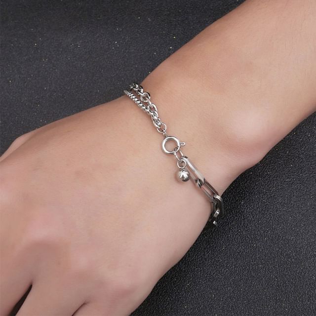 Tenri-Toggle Alloy Chain Bracelet Various Designs