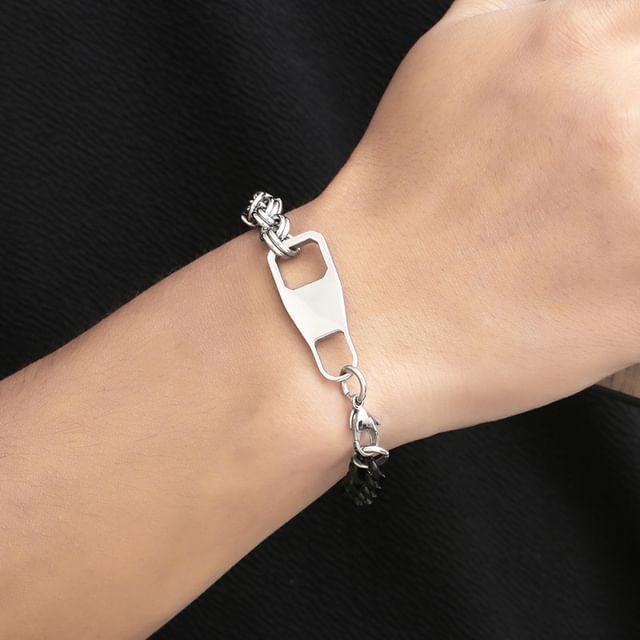 Tenri-Two Tone Alloy Chain Bracelet Various Designs