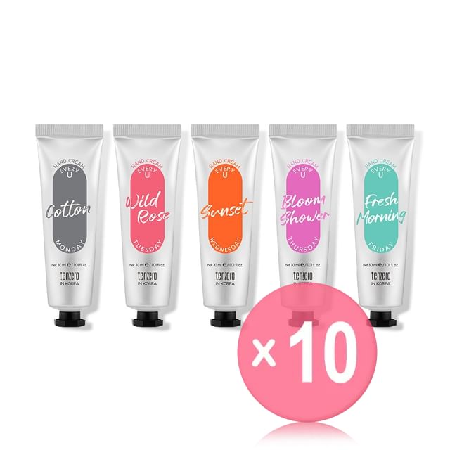 TENZERO-Every U Hand Cream - 5 Types 10pcs Bundle Set