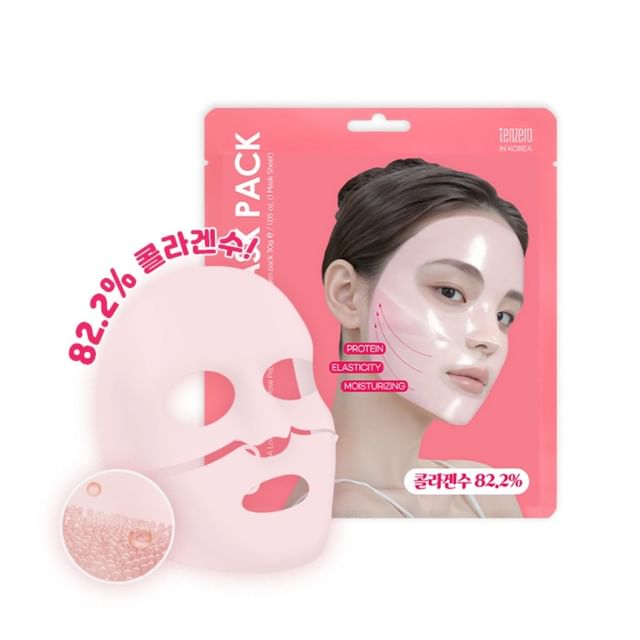 TENZERO-Rose Peptide Collagen Mask Pack Set