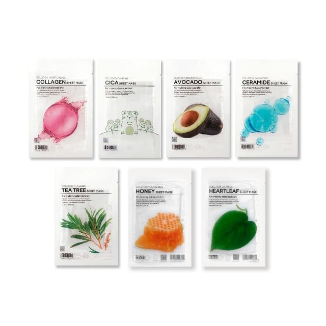 TENZERO-Solution Sheet Mask Set - 7 Types
