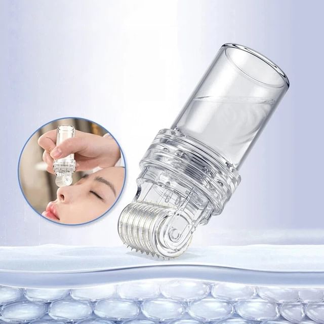 Thalia-Set Microneedling Roller Essence Oil Applicator Various Designs Glass Vials for Serum