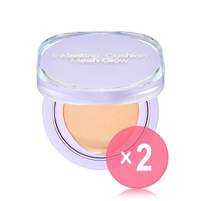 THE FACE SHOP-Ink Lasting Cushion Mesh Glow - 3 Colors 2pcs Bundle Set