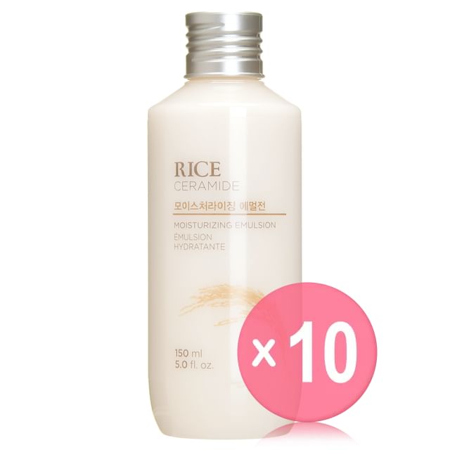 THE FACE SHOP-Rice Ceramide Moisture Emulsion 150ml 10pcs Bundle Set